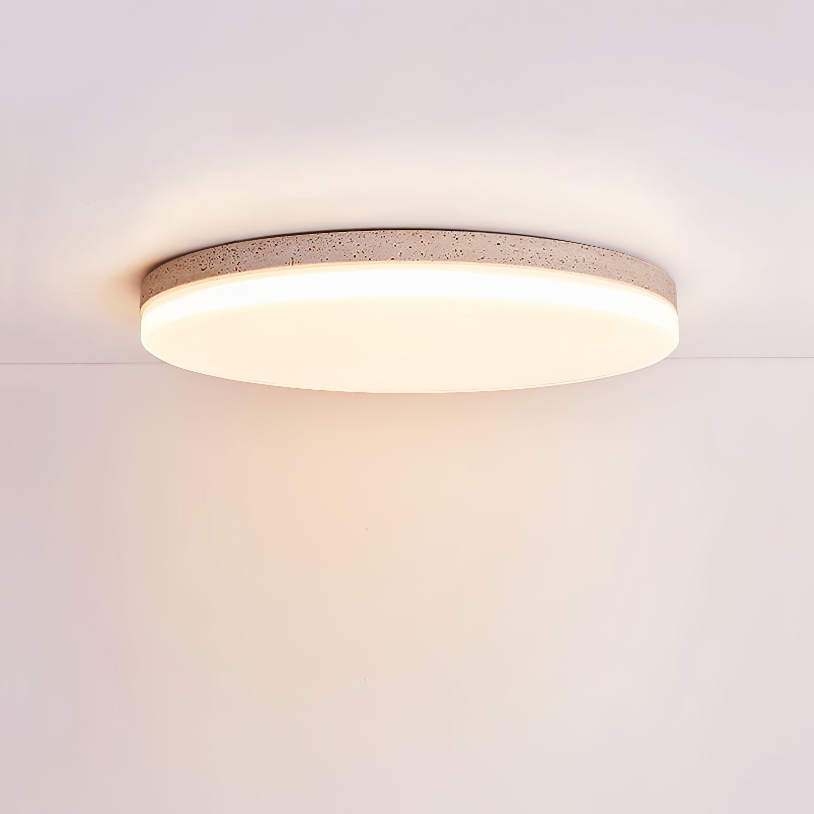 Noa Travertine Ceiling Light by FIFTH & BEAM — product view 7