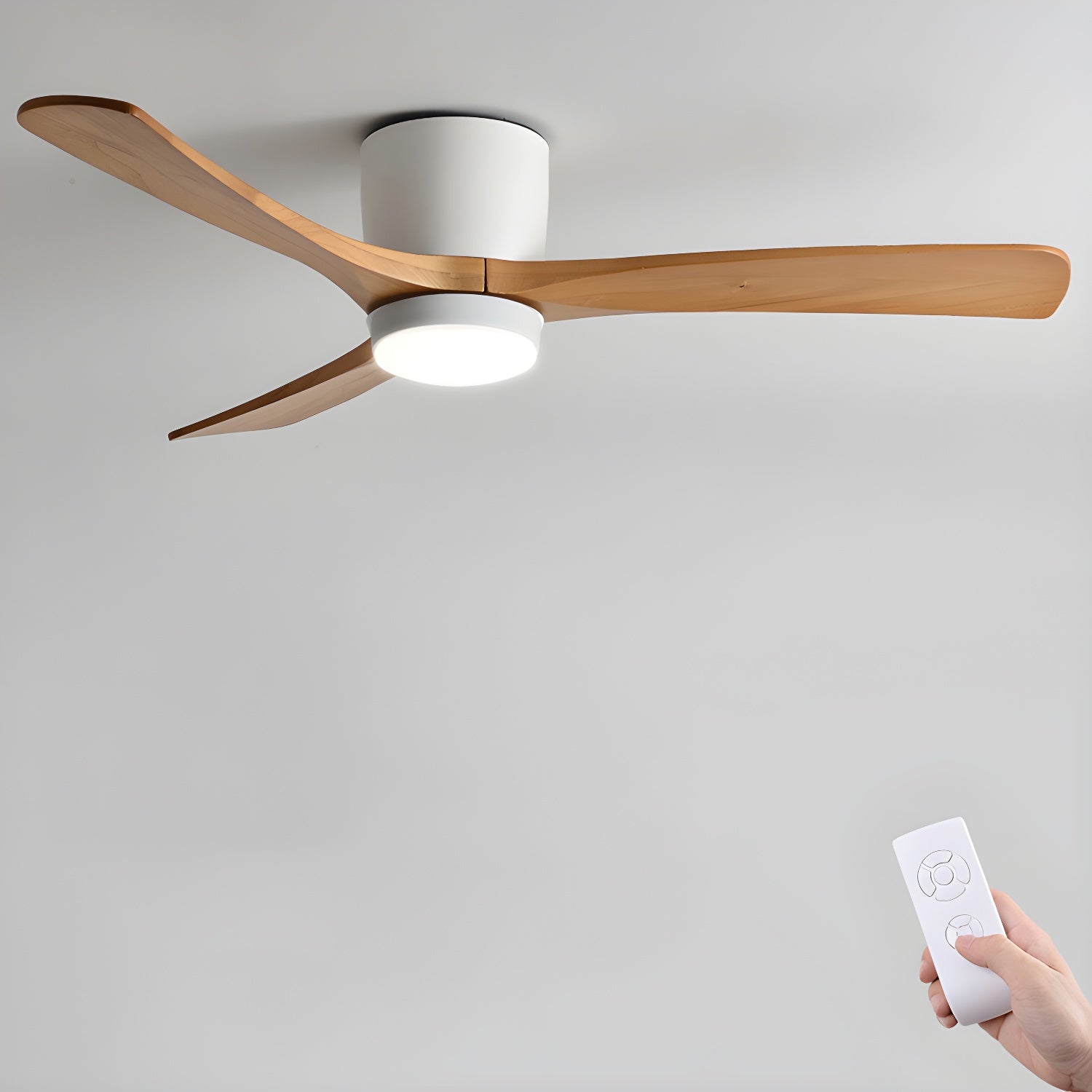 Nordic Wooden 42"/48" Ceiling Fan Light by FIFTH & BEAM — product view 19
