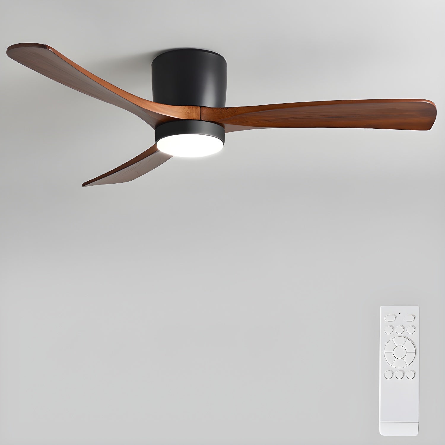 Nordic Wooden 42"/48"/52" Ceiling Fan Light by FIFTH & BEAM — product view 15