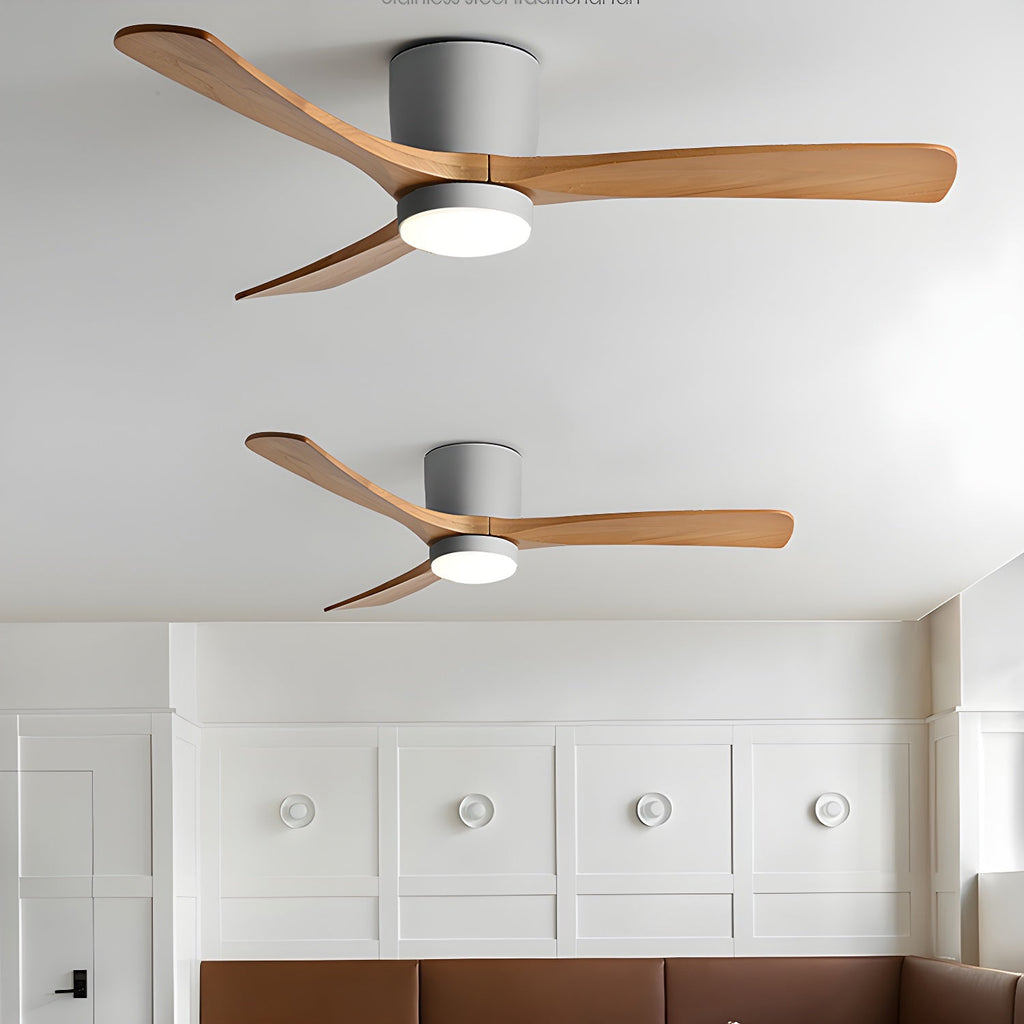 Nordic Wooden 42"/48"/52" Ceiling Fan Light by FIFTH & BEAM — product view 5