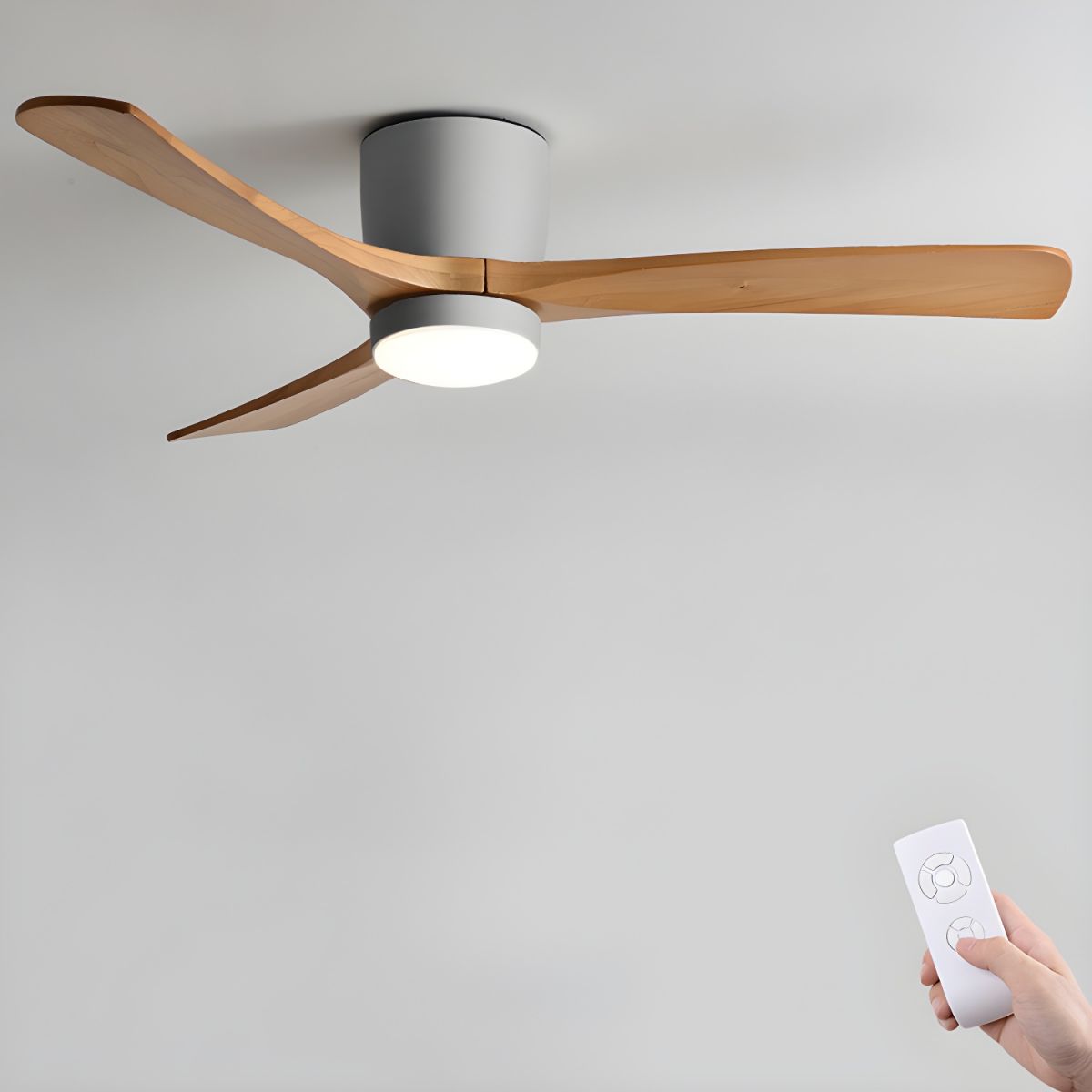 Nordic Wooden 42"/48" Ceiling Fan Light by FIFTH & BEAM — product view 17