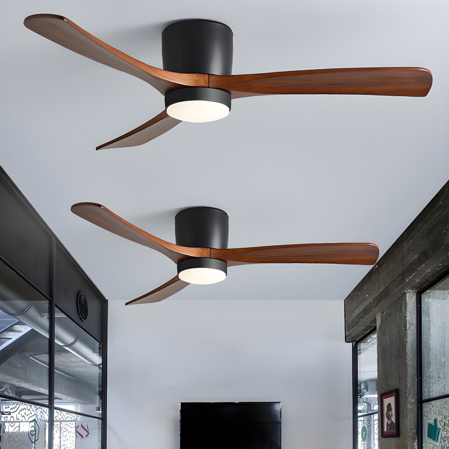 Nordic Wooden 42"/48"/52" Ceiling Fan Light by FIFTH & BEAM — product view 31