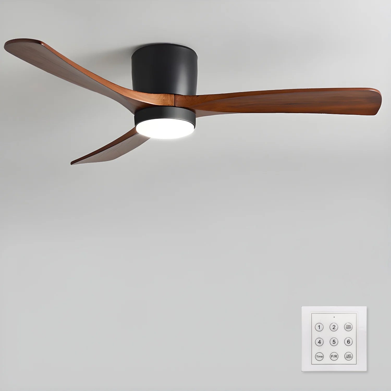 Nordic Wooden 42"/48"/52" Ceiling Fan Light by FIFTH & BEAM — product view 19