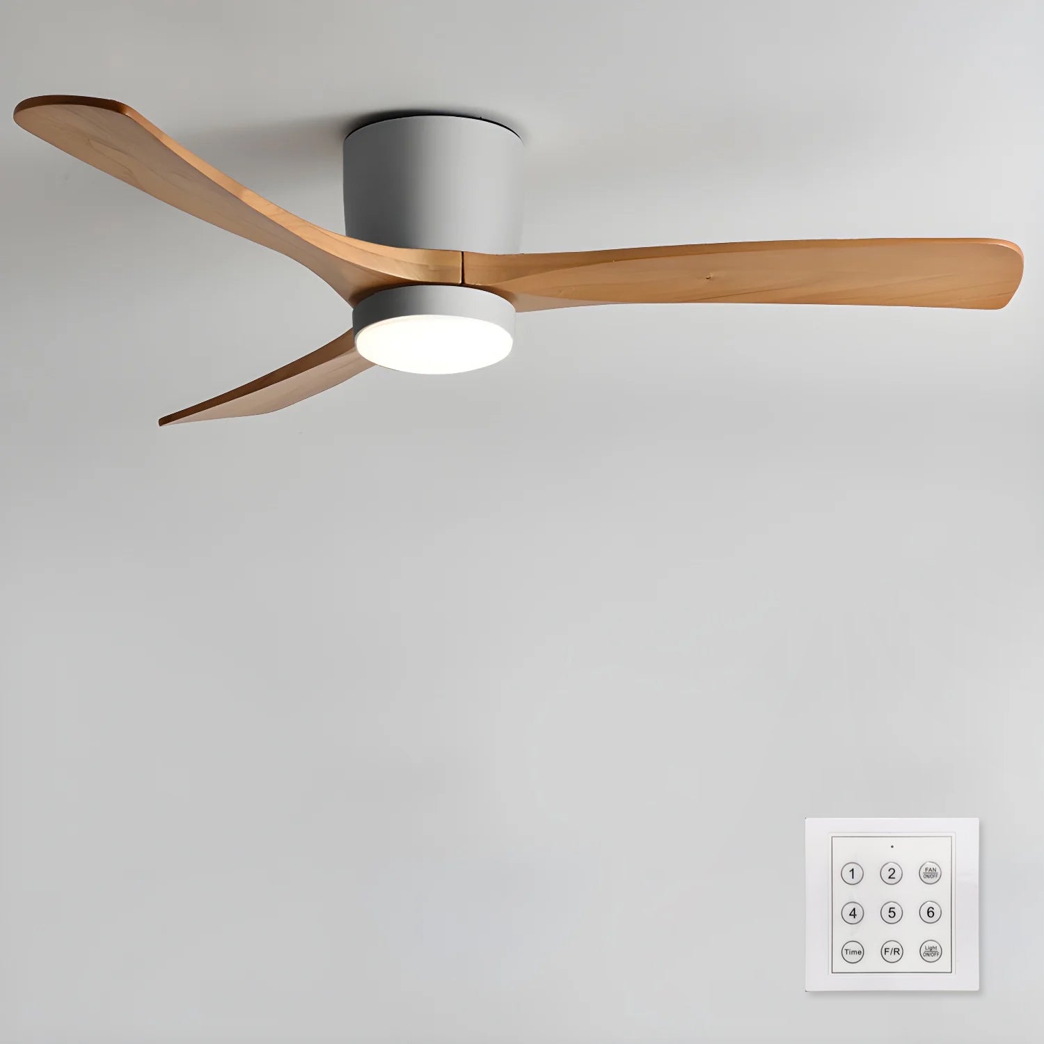 Nordic Wooden 42"/48"/52" Ceiling Fan Light by FIFTH & BEAM — product view 20