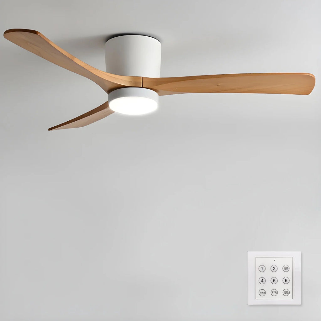 Nordic Wooden 42"/48"/52" Ceiling Fan Light by FIFTH & BEAM — product view 22