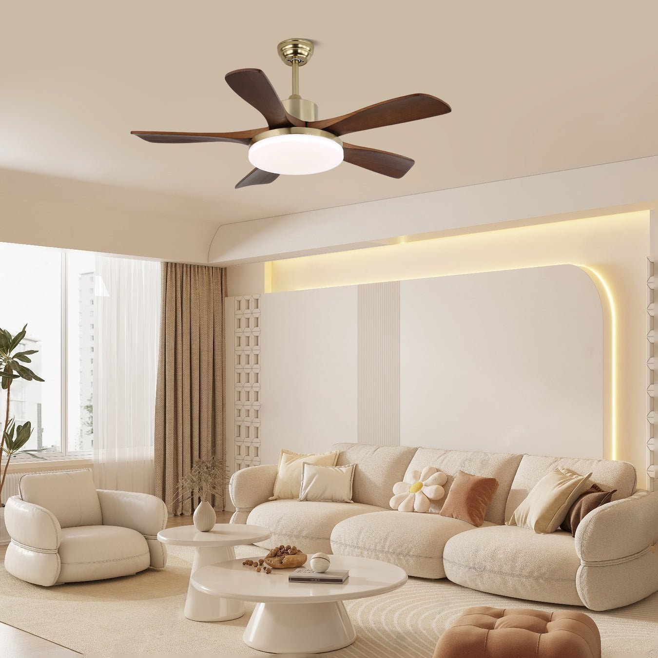 Nova Breeze Ceiling Fan Light by FIFTH & BEAM — product view 4
