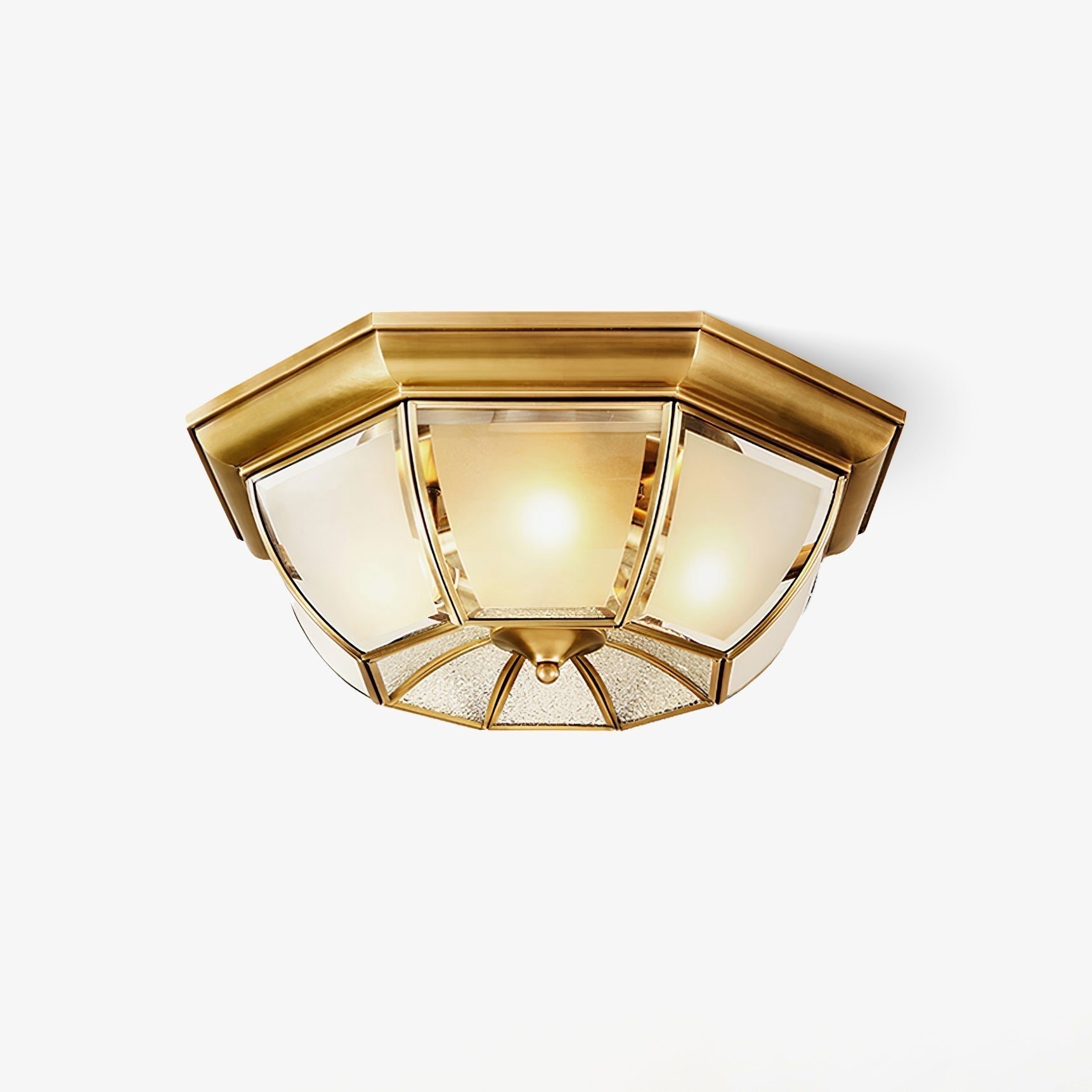 Bowl Shaped Brass Ceiling Lamp by FIFTH & BEAM — product view 21