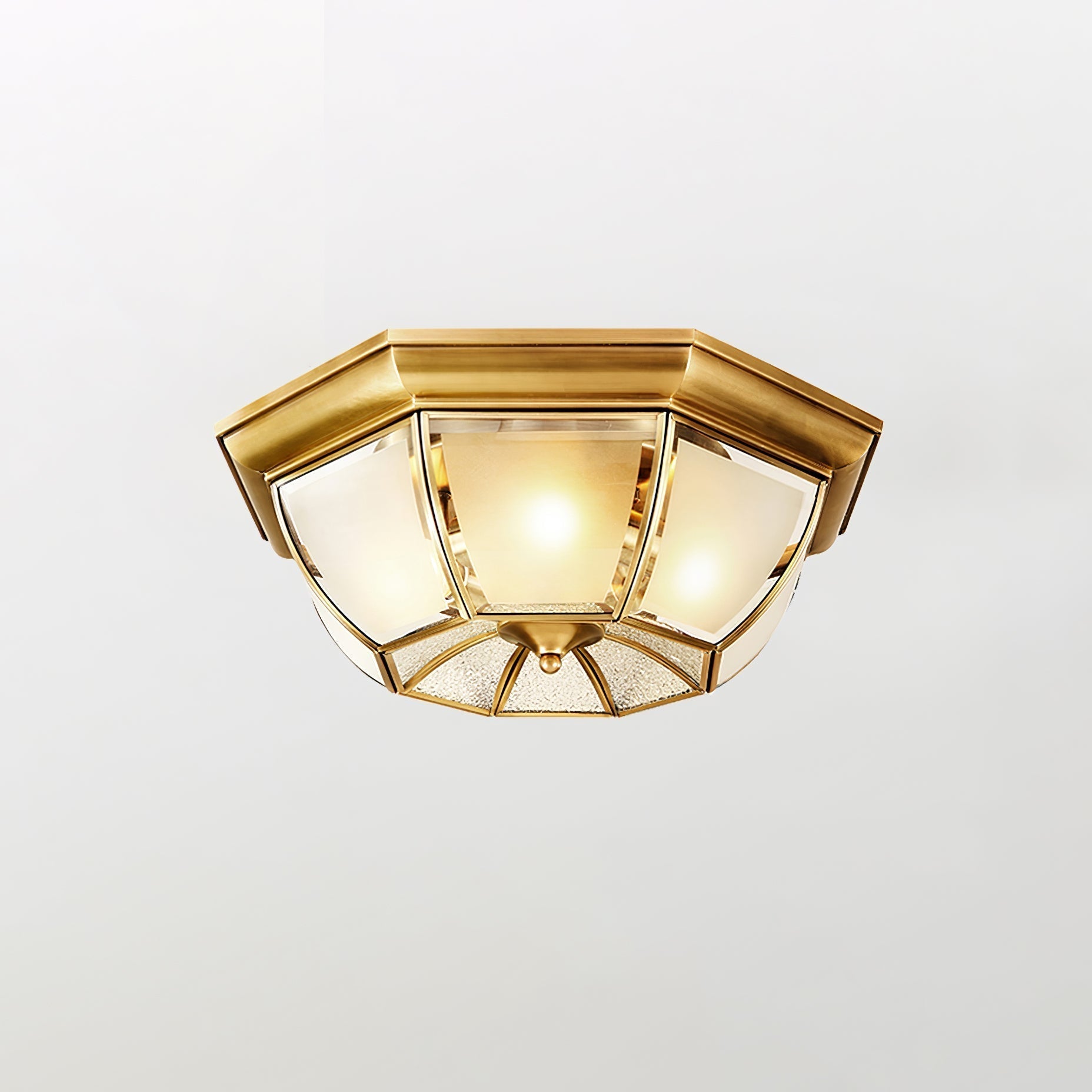 Bowl Shaped Brass Ceiling Lamp by FIFTH & BEAM — product view 14
