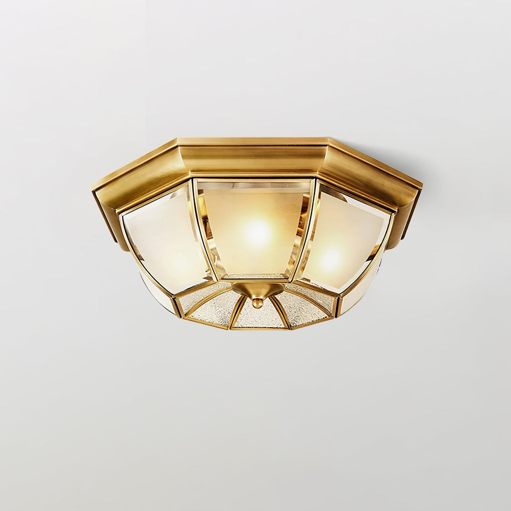 Bowl Shaped Brass Ceiling Lamp by FIFTH & BEAM — product view 19