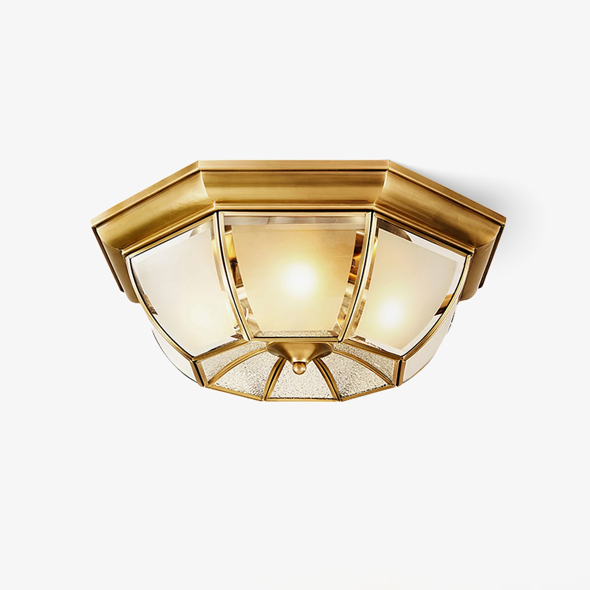 Bowl Shaped Brass Ceiling Lamp by FIFTH & BEAM — product view 1