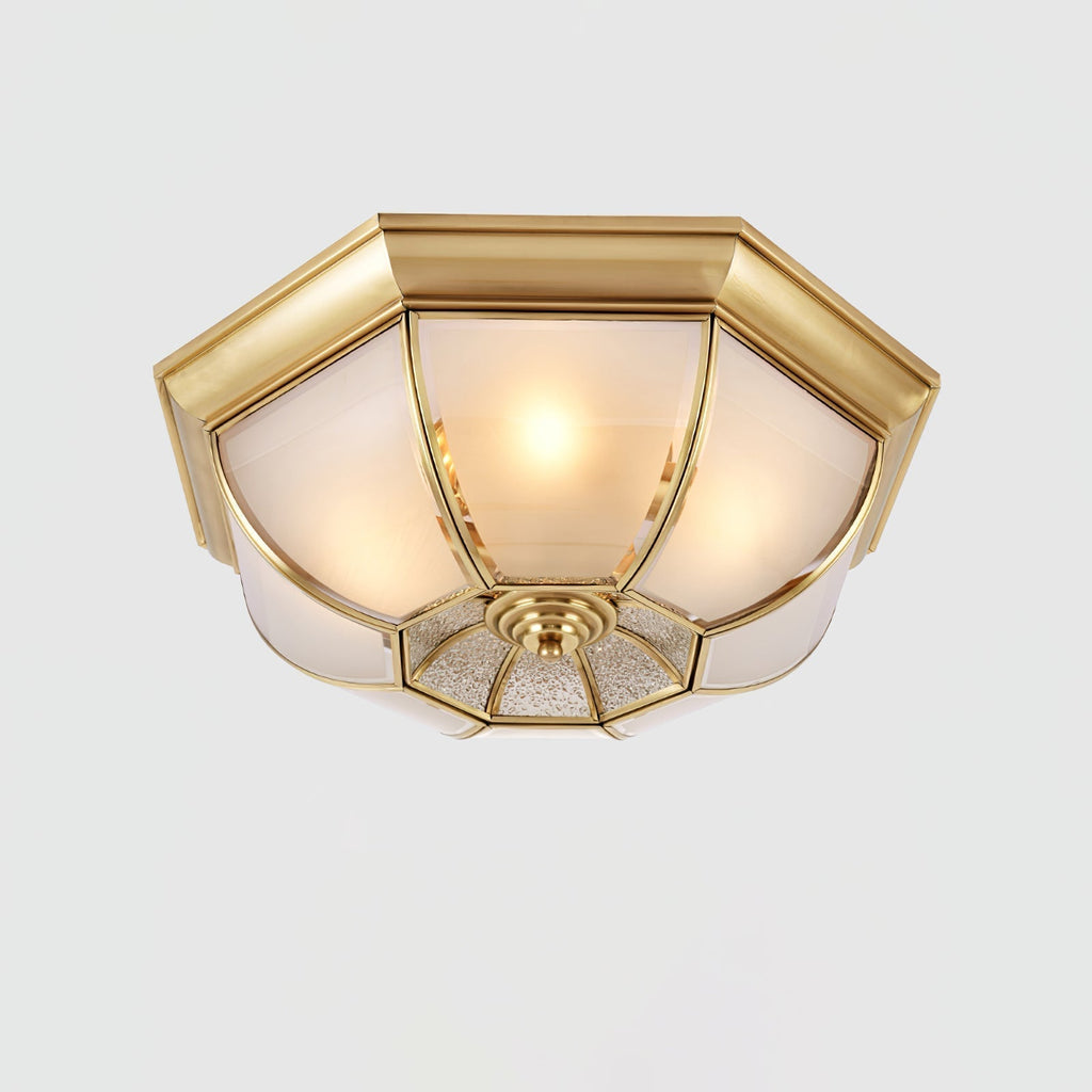 Bowl Shaped Brass Ceiling Lamp by FIFTH & BEAM — product view 18