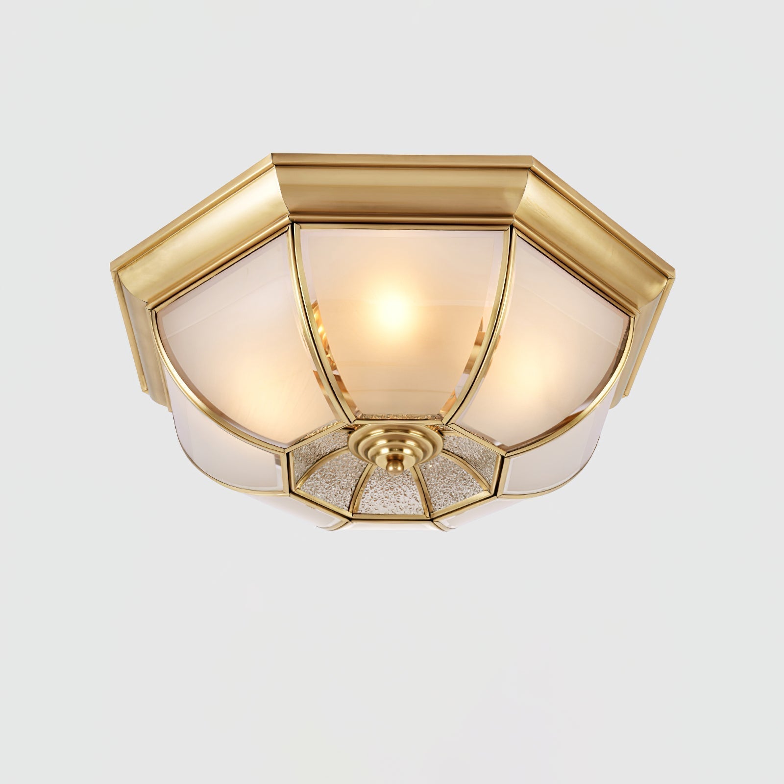 Bowl Shaped Brass Ceiling Lamp by FIFTH & BEAM — product view 18