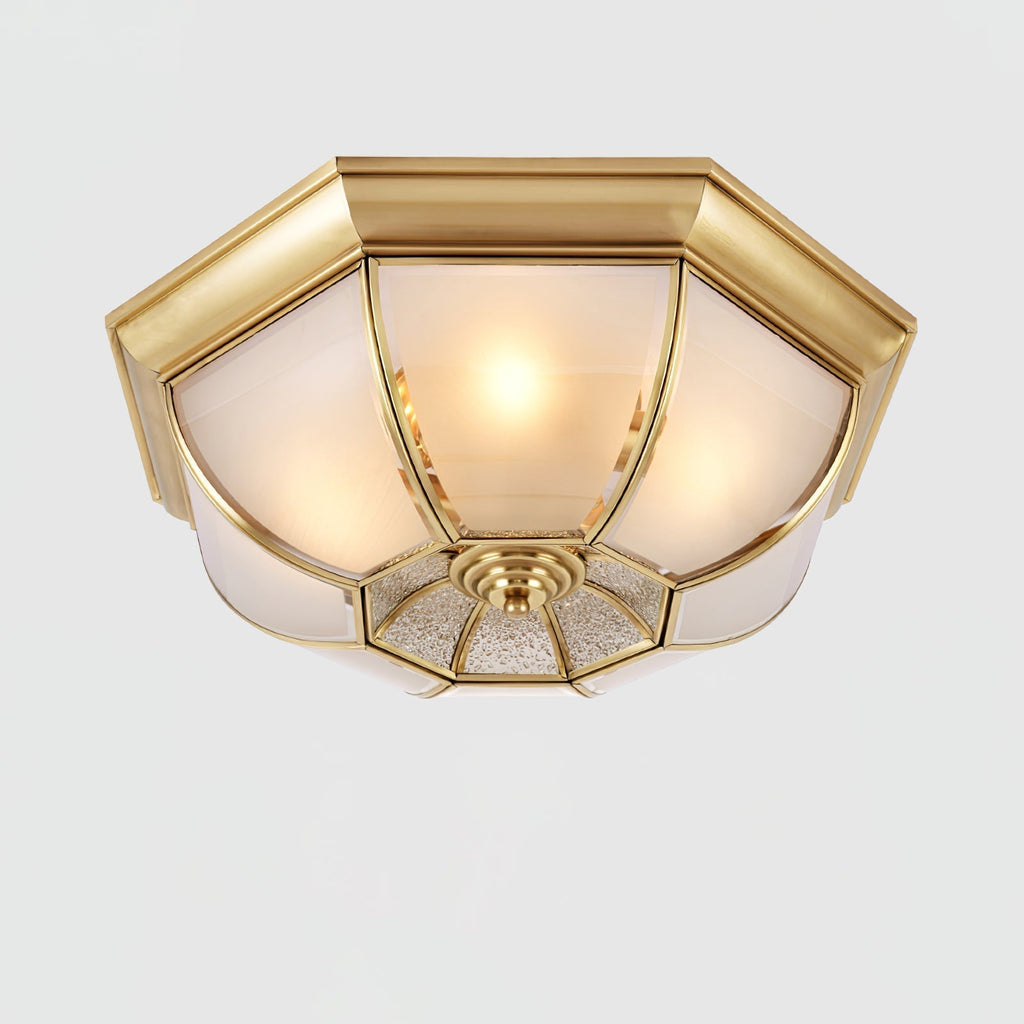Bowl Shaped Brass Ceiling Lamp by FIFTH & BEAM — product view 12