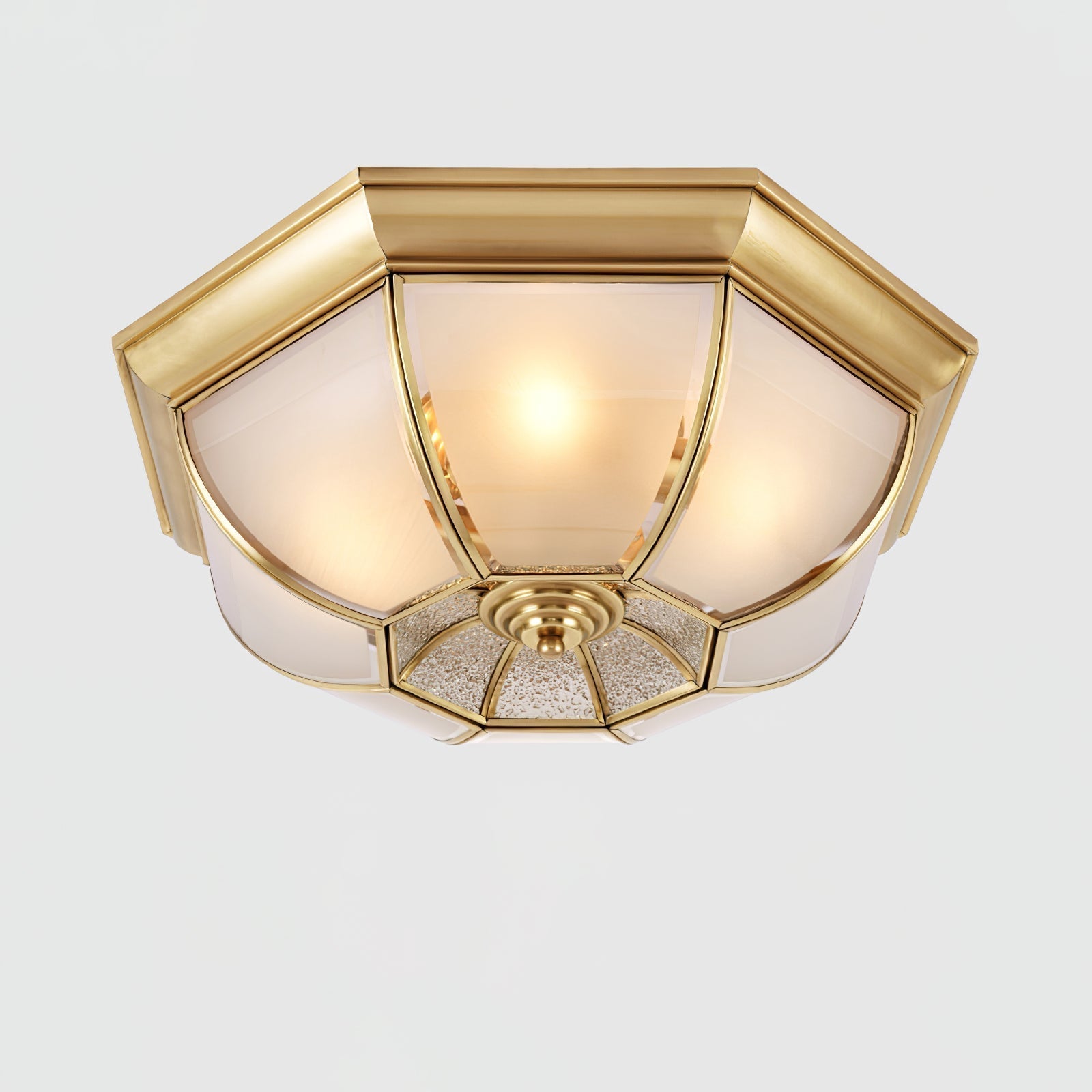 Bowl Shaped Brass Ceiling Lamp by FIFTH & BEAM — product view 12