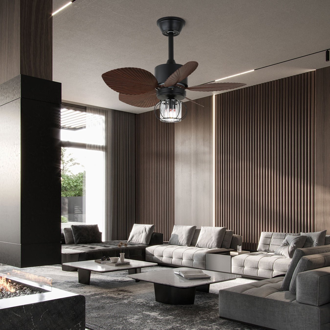 Oliver Gale Ceiling Fan Light by FIFTH & BEAM — product view 2