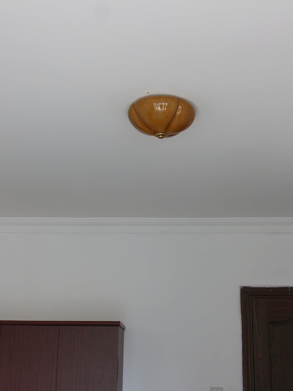 Orange Mushroom Ceiling Lamp 11.8" by FIFTH & BEAM — product view 11