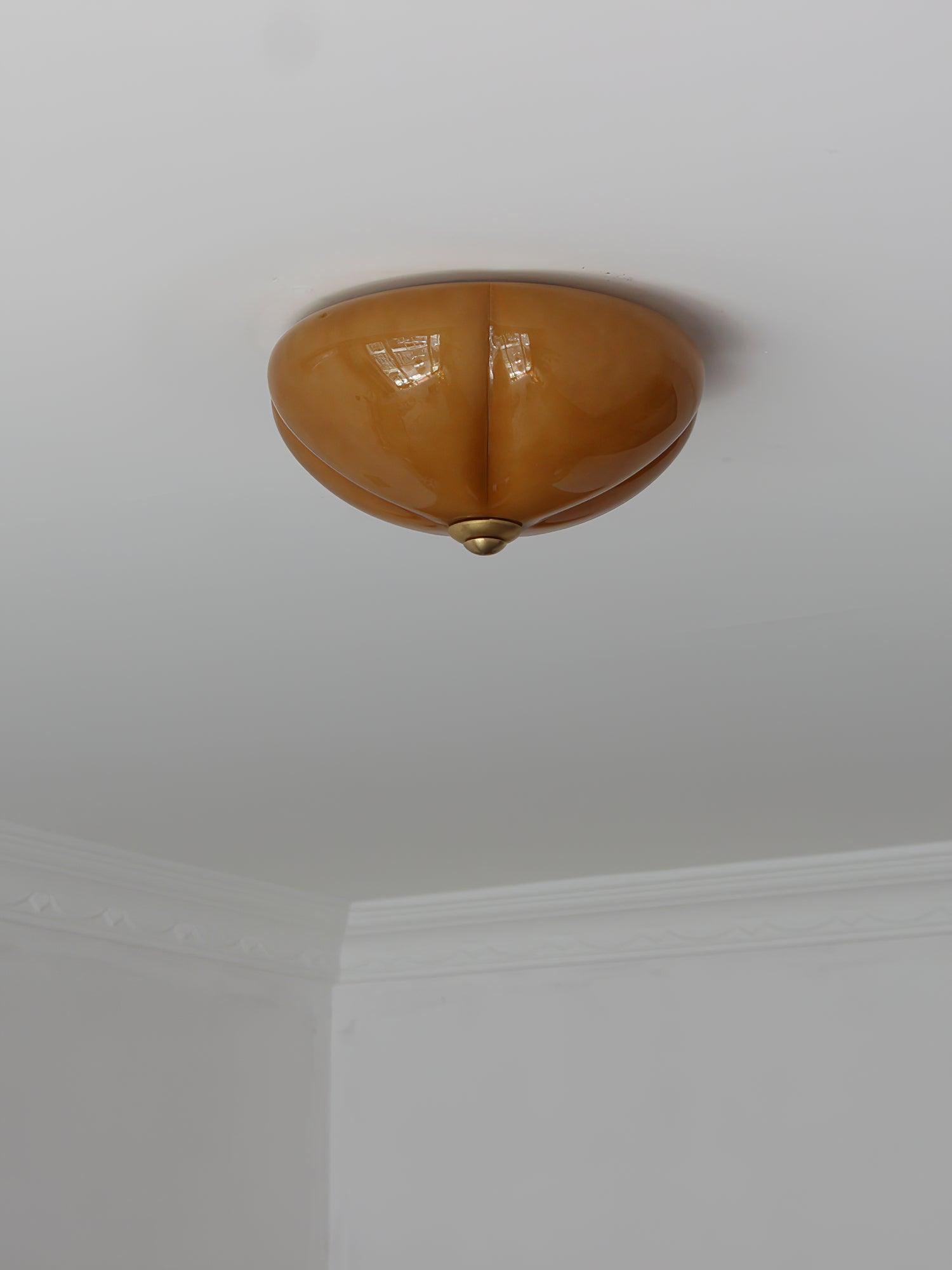 Orange Mushroom Ceiling Lamp 11.8" by FIFTH & BEAM — product view 12