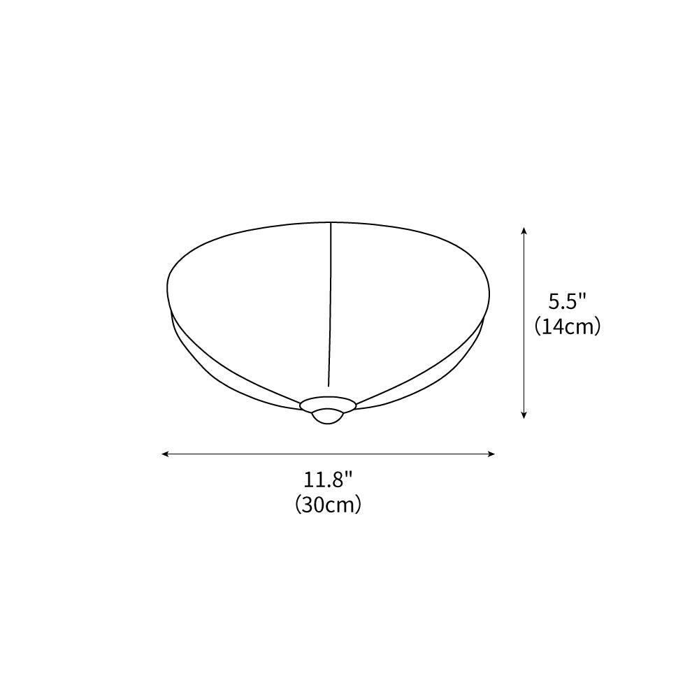 Orange Mushroom Ceiling Lamp 11.8" by FIFTH & BEAM — product view 3