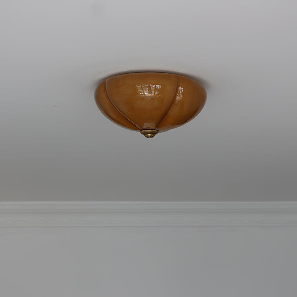 Orange Mushroom Ceiling Lamp 11.8" by FIFTH & BEAM — product view 2