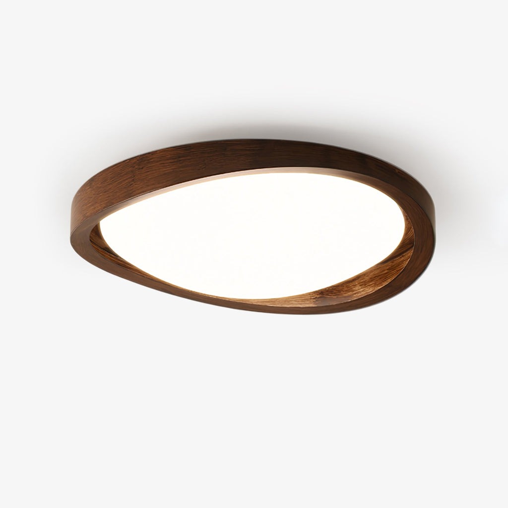 Walnut Curved Edge Ceiling Light by FIFTH & BEAM — product view 1