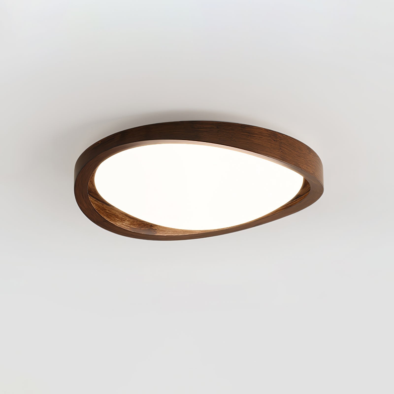 Walnut Curved Edge Ceiling Light by FIFTH & BEAM — product view 7