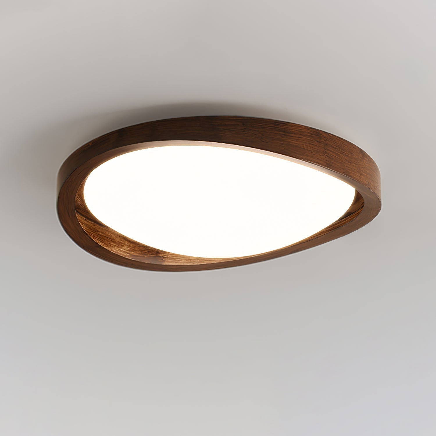 Walnut Curved Edge Ceiling Light by FIFTH & BEAM — product view 8