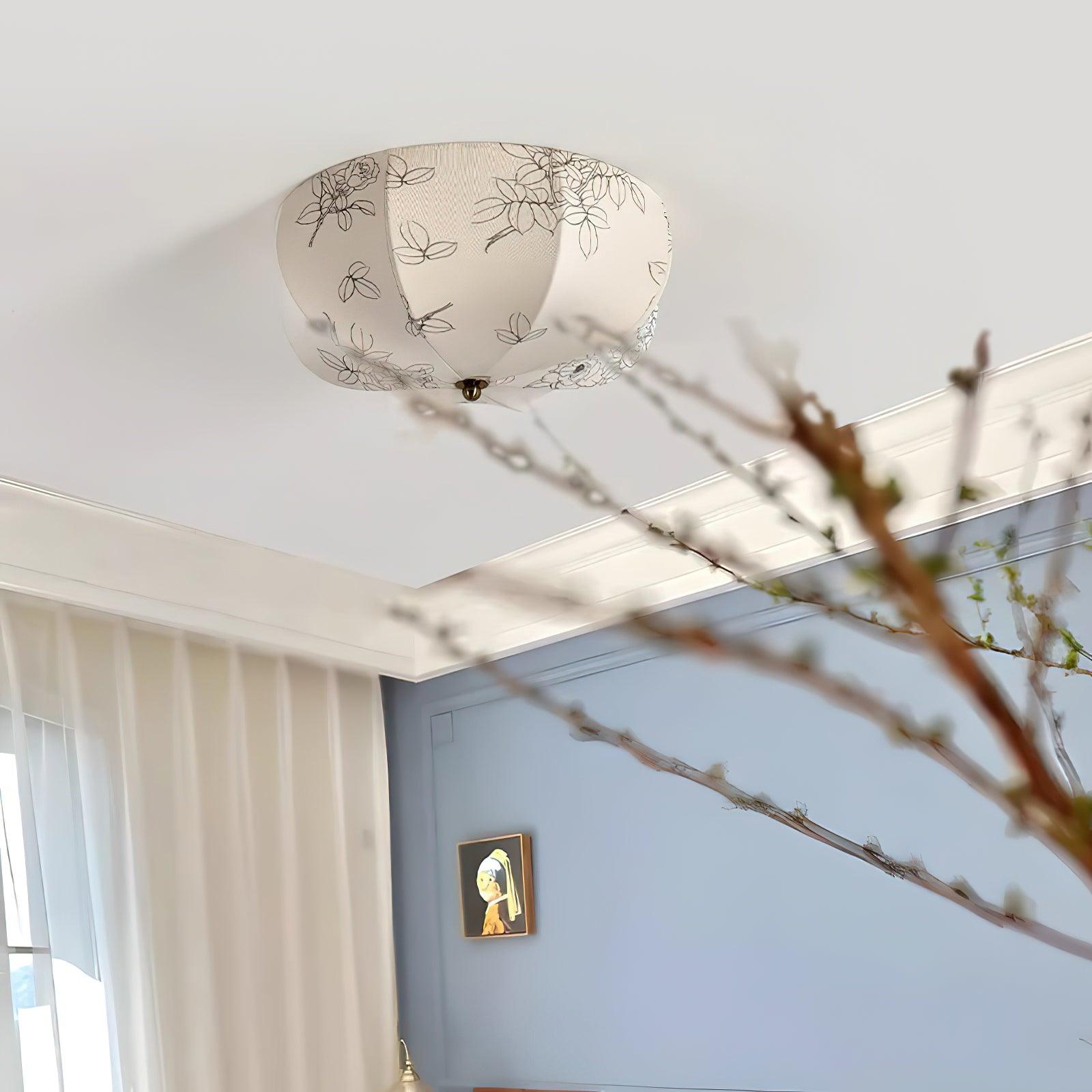 Orchid Fabric Ceiling Lamp by FIFTH & BEAM — product view 4