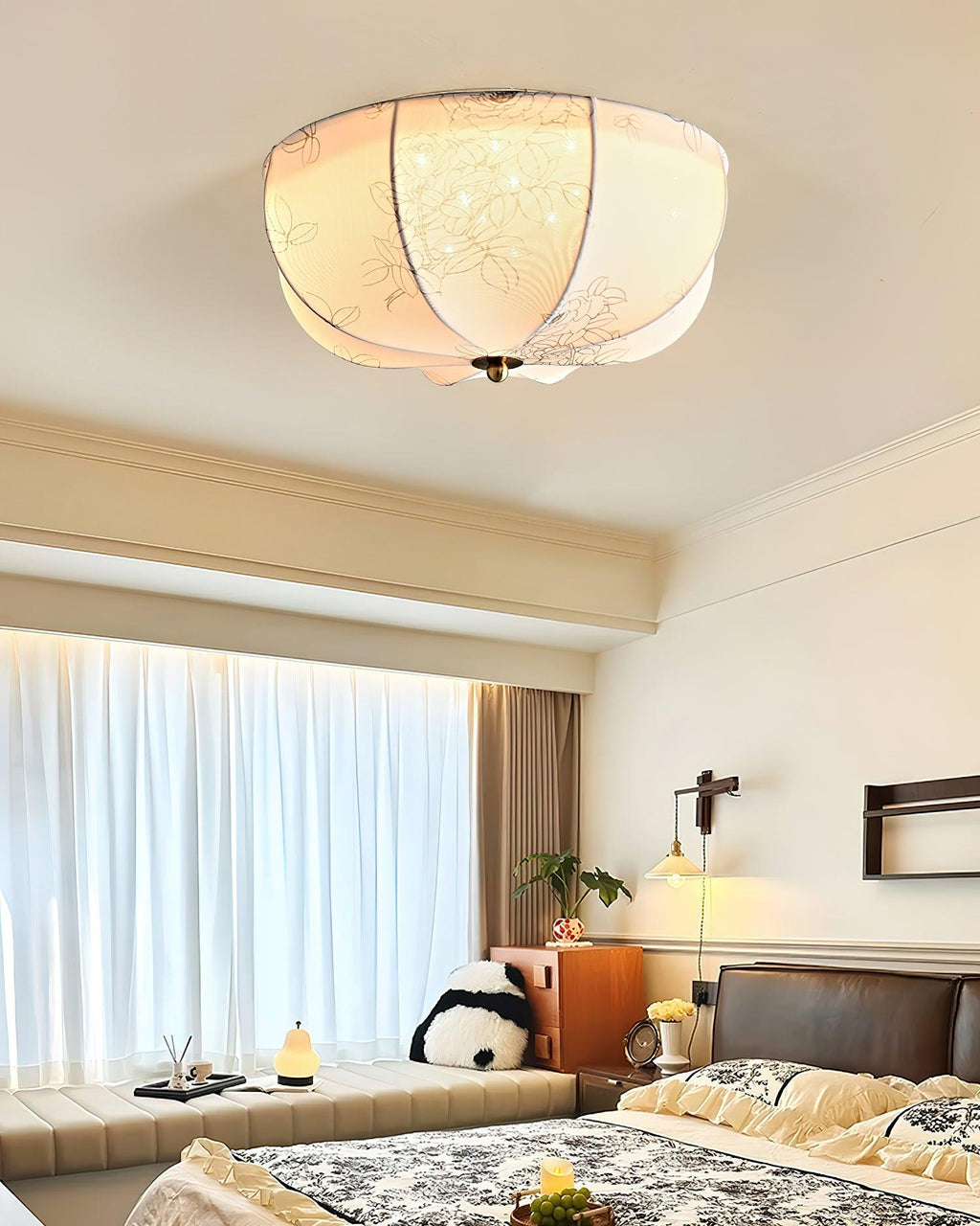 Orchid Fabric Ceiling Lamp by FIFTH & BEAM — product view 5
