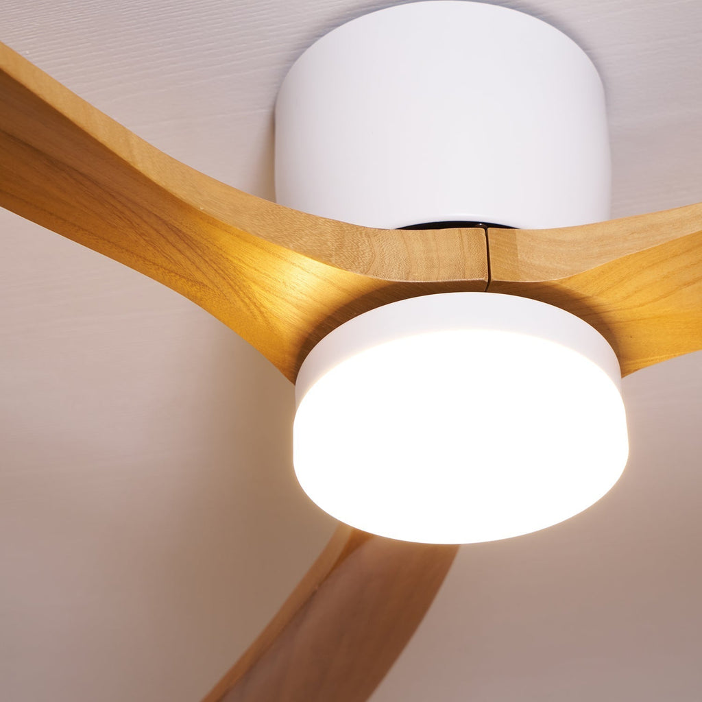 Nordic Wooden 42"/48"/52" Ceiling Fan Light by FIFTH & BEAM — product view 27