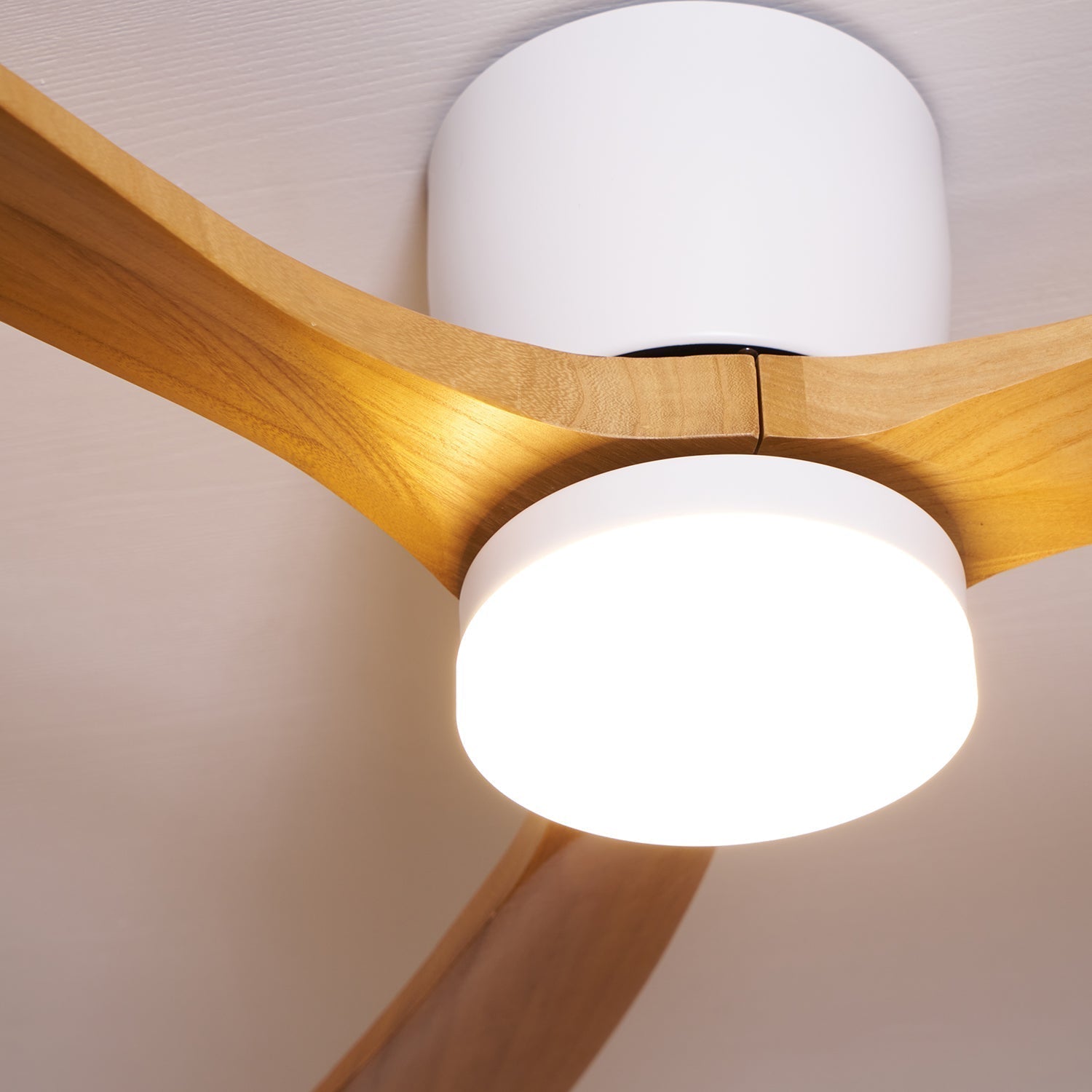 Nordic Wooden 42"/48"/52" Ceiling Fan Light by FIFTH & BEAM — product view 27