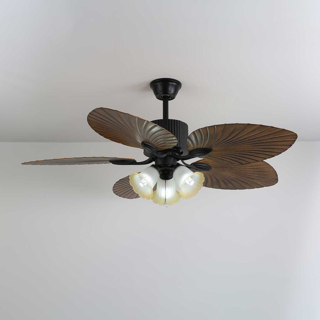 Palm Whisper Tropical Ceiling Fan Light by FIFTH & BEAM — product view 3