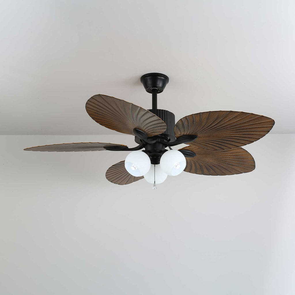 Palm Whisper Tropical Ceiling Fan Light by FIFTH & BEAM — product view 5