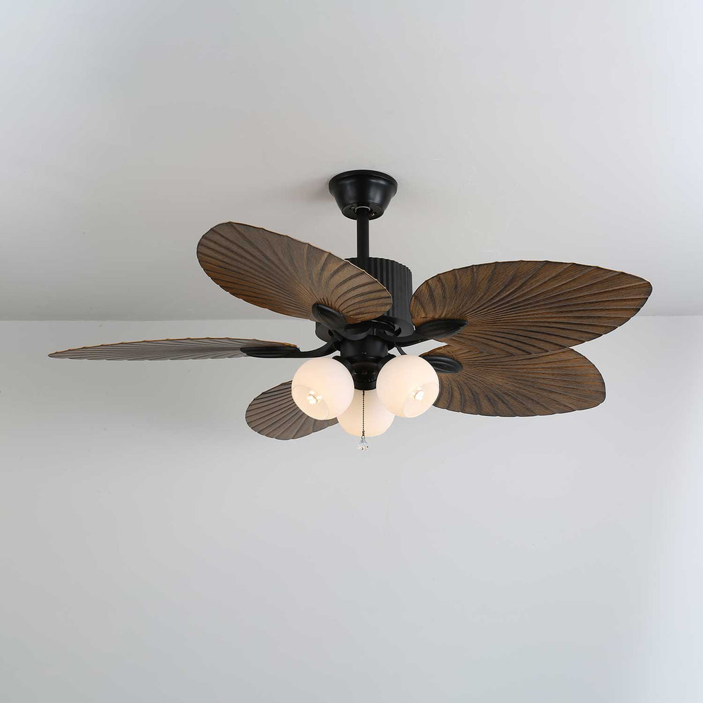 Palm Whisper Tropical Ceiling Fan Light by FIFTH & BEAM — product view 6