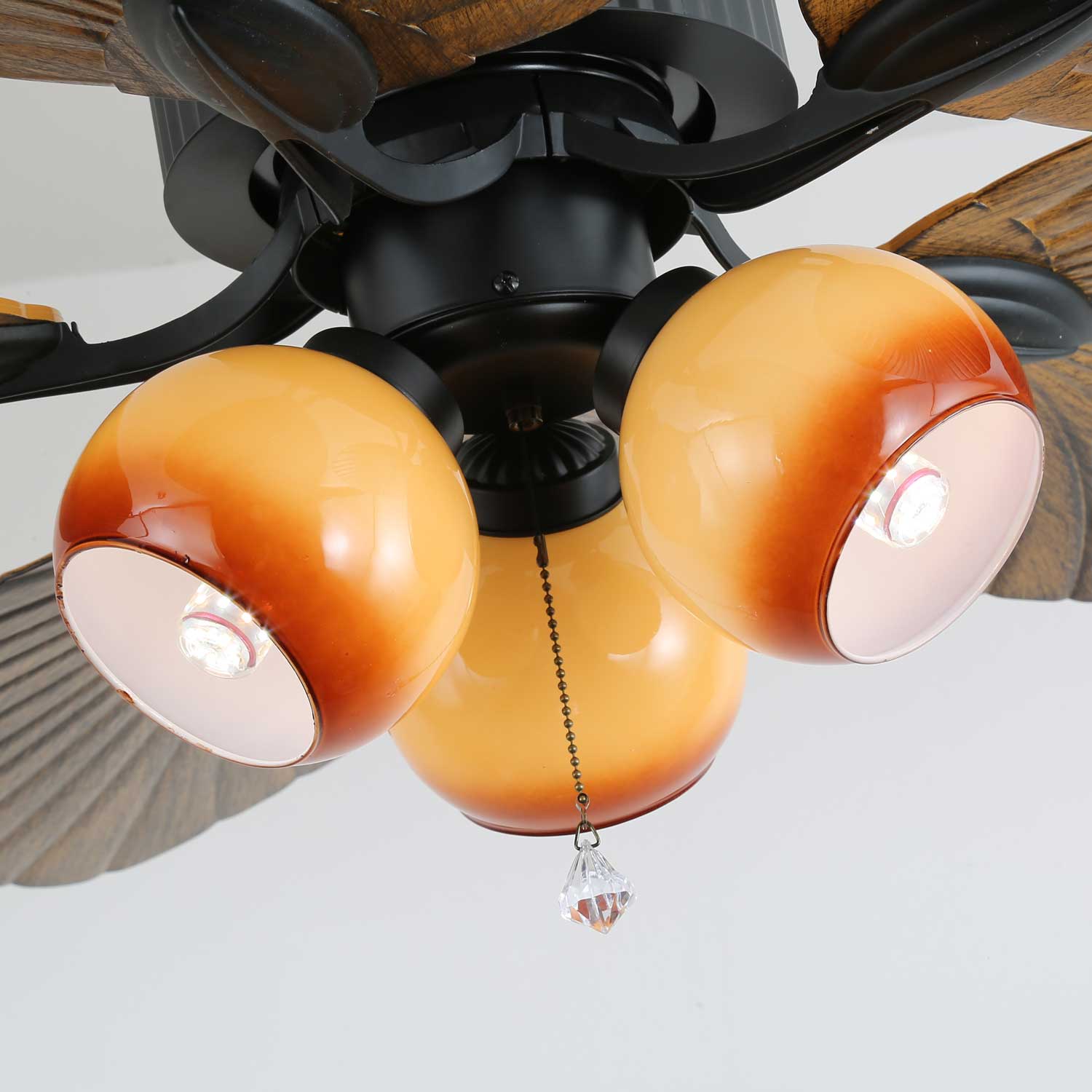 Palm Whisper Tropical Ceiling Fan Light by FIFTH & BEAM — product view 14