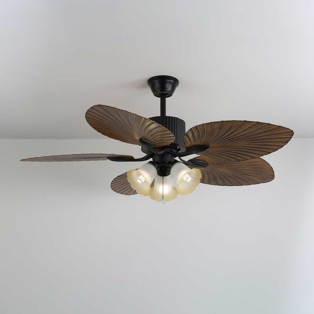 Palm Whisper Tropical Ceiling Fan Light by FIFTH & BEAM — product view 2