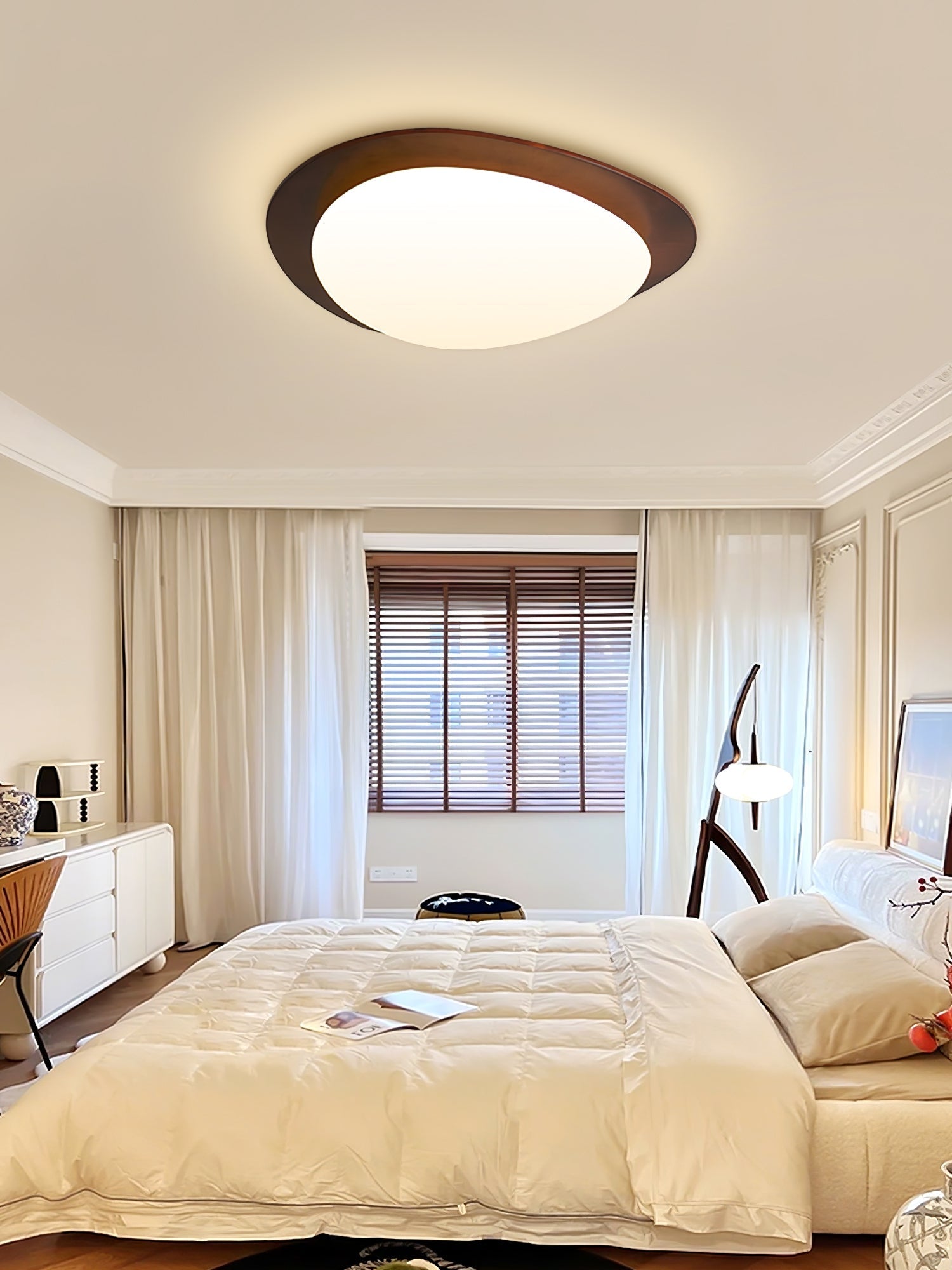 Pebble Wooden Ceiling Light by FIFTH & BEAM — product view 6