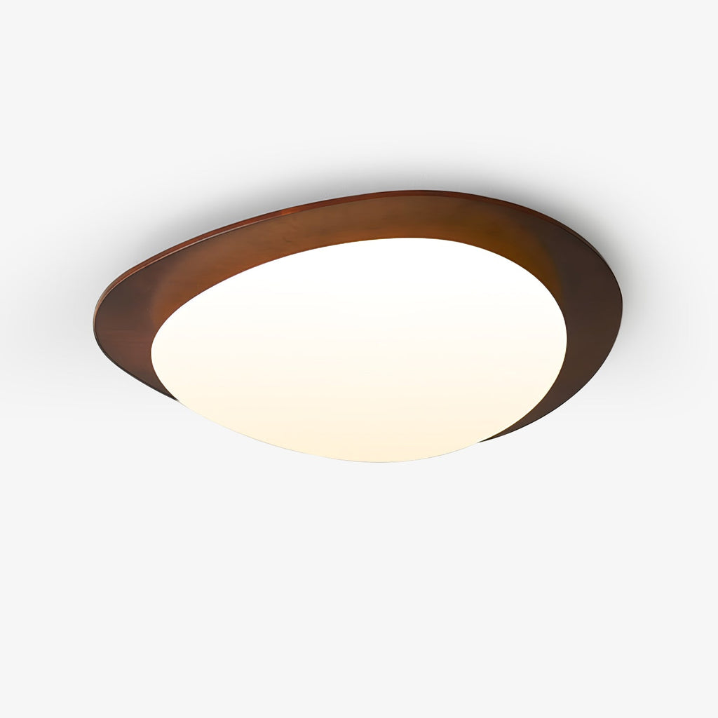 Pebble Walnut Ceiling Light by FIFTH & BEAM — product view 1
