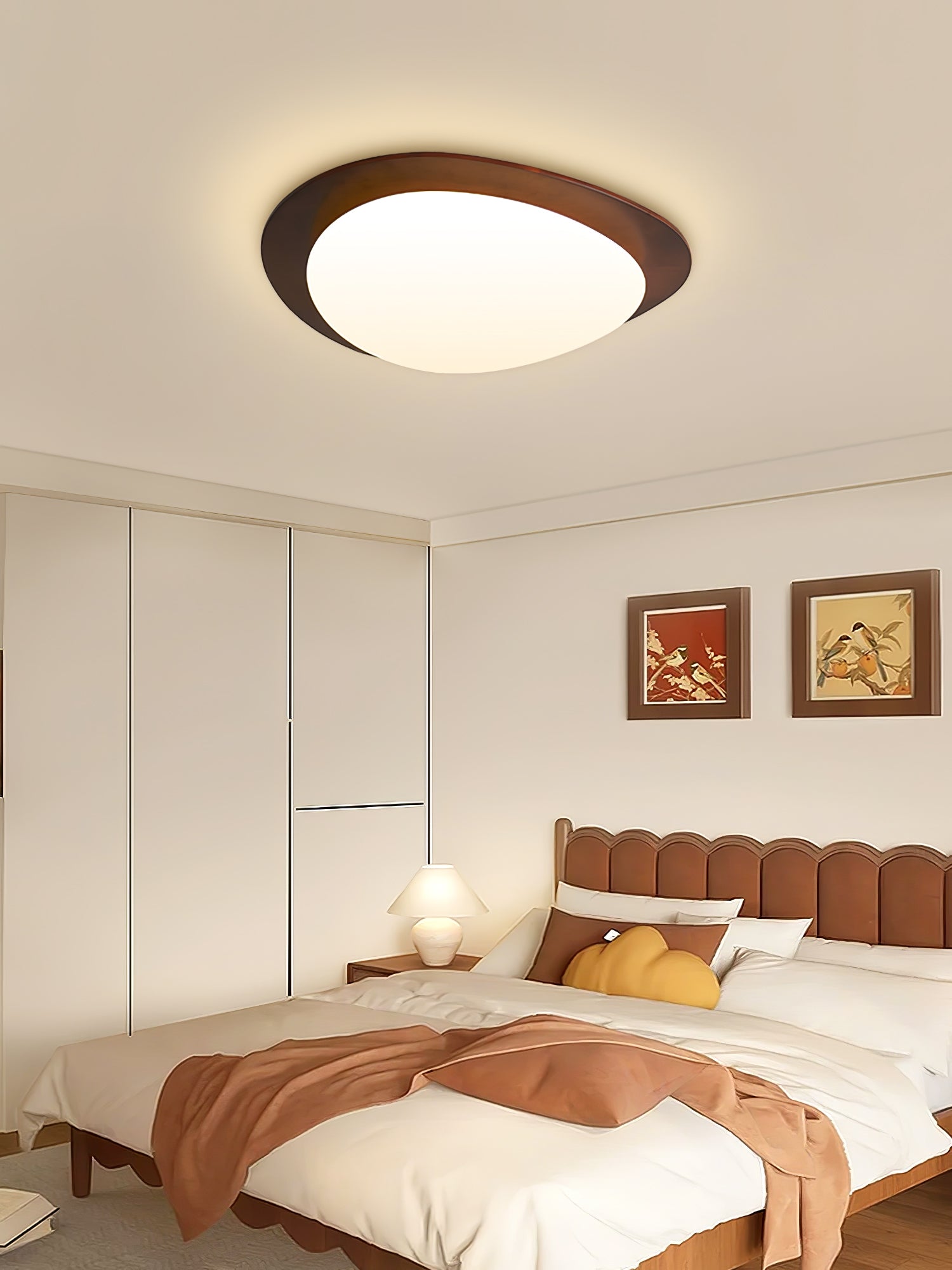 Pebble Wooden Ceiling Light by FIFTH & BEAM — product view 10