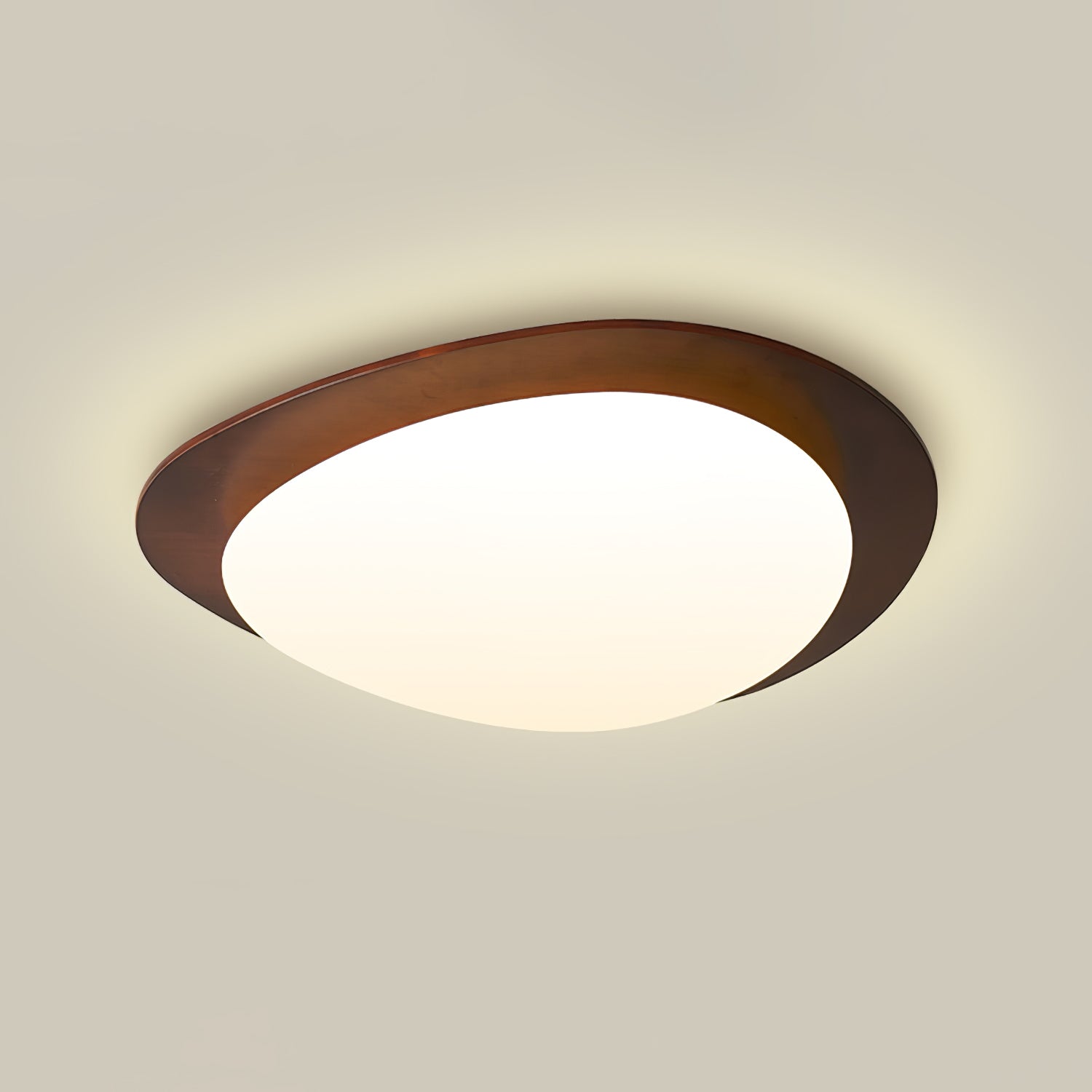 Pebble Walnut Ceiling Light by FIFTH & BEAM — product view 21