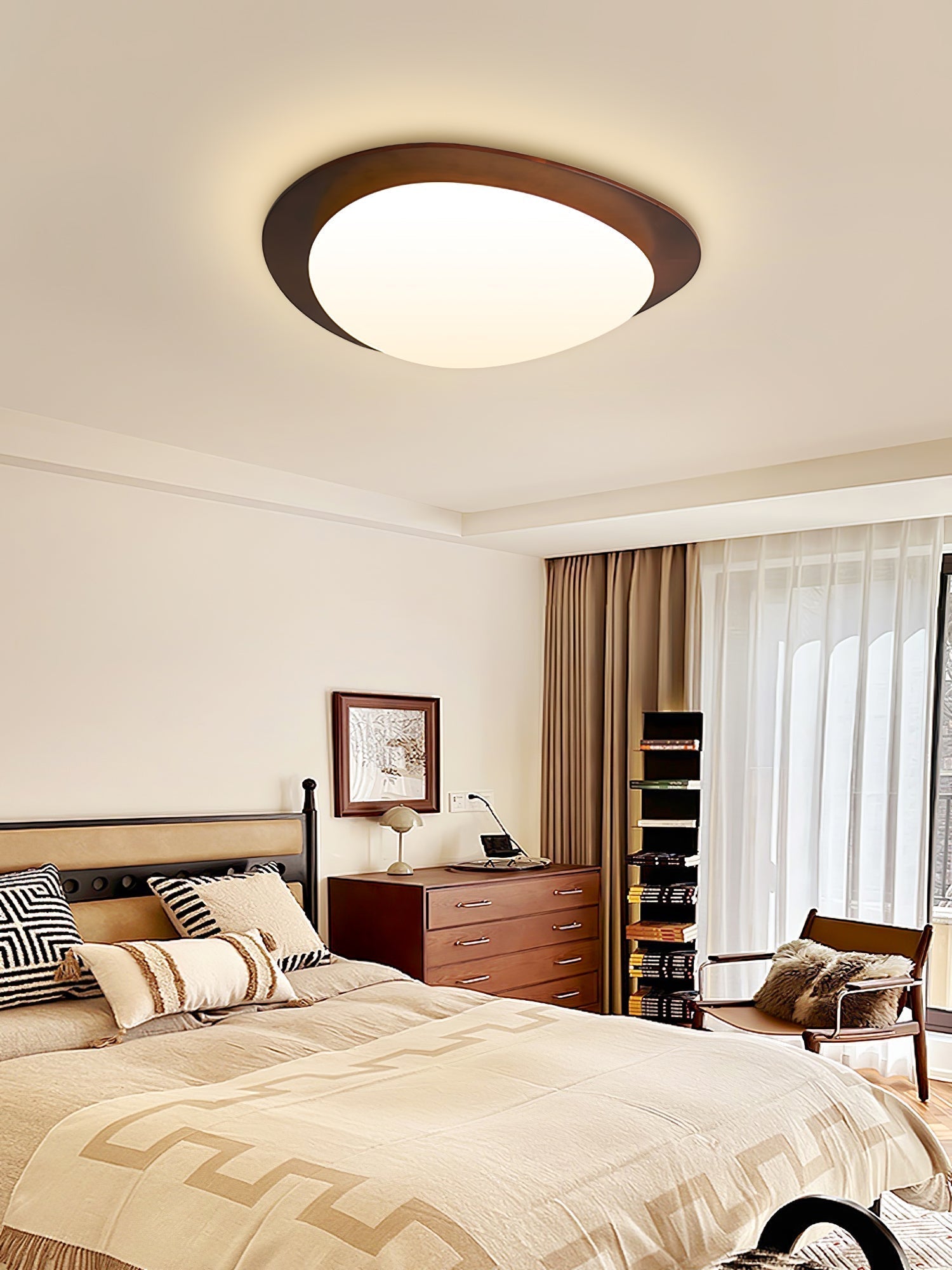 Pebble Wooden Ceiling Light by FIFTH & BEAM — product view 14