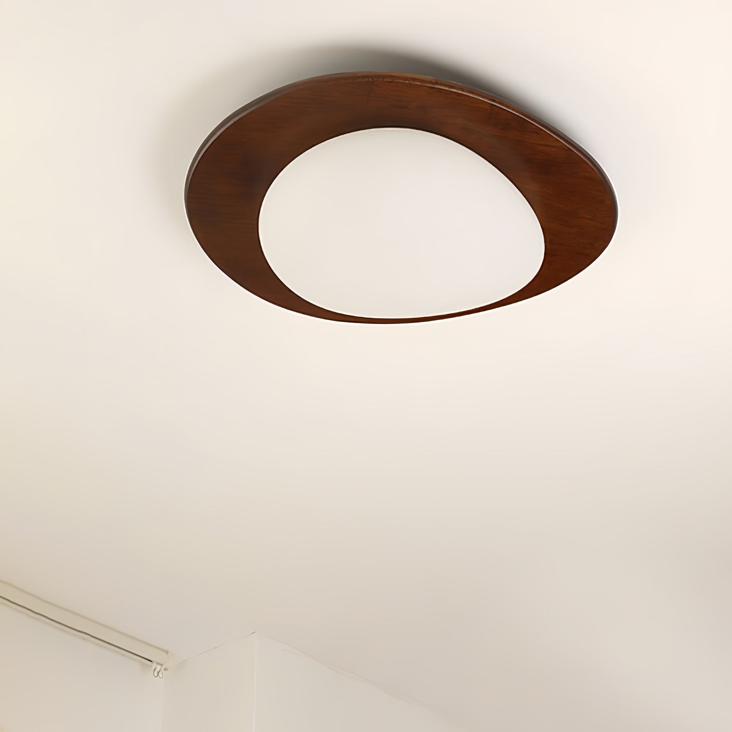 Pebble Walnut Ceiling Light by FIFTH & BEAM — product view 5