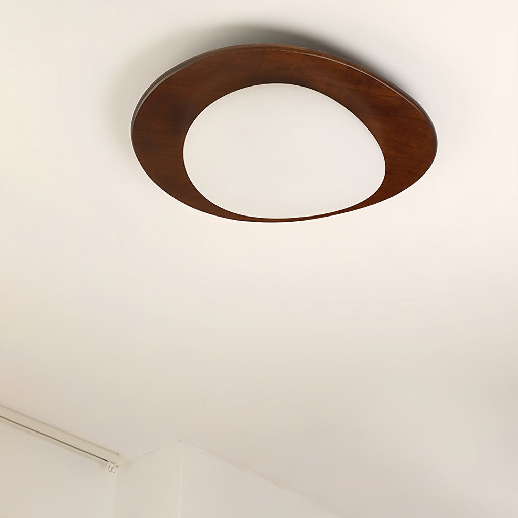 Pebble Walnut Ceiling Light by FIFTH & BEAM — product view 7