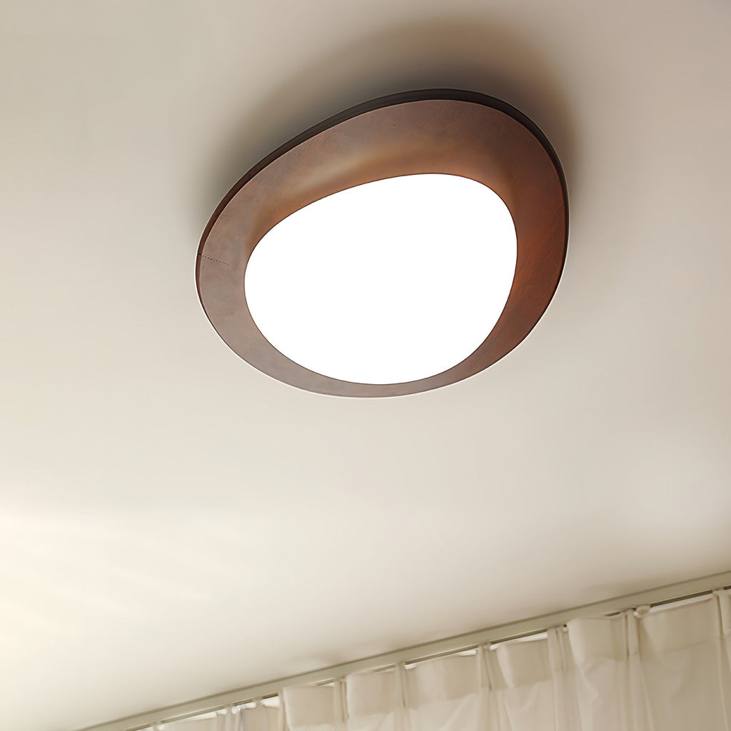Pebble Walnut Ceiling Light by FIFTH & BEAM — product view 8
