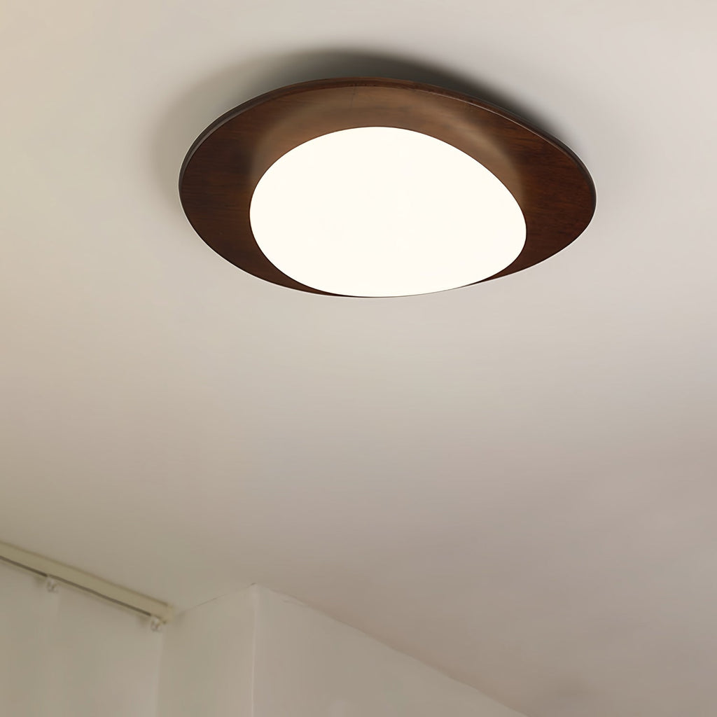Pebble Walnut Ceiling Light by FIFTH & BEAM — product view 9