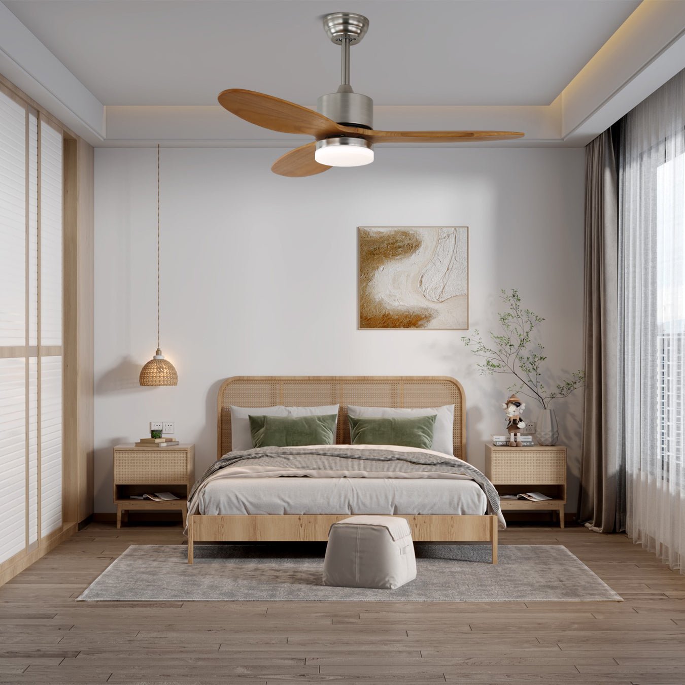 Polaris Ceiling Fan Light by FIFTH & BEAM — product view 2