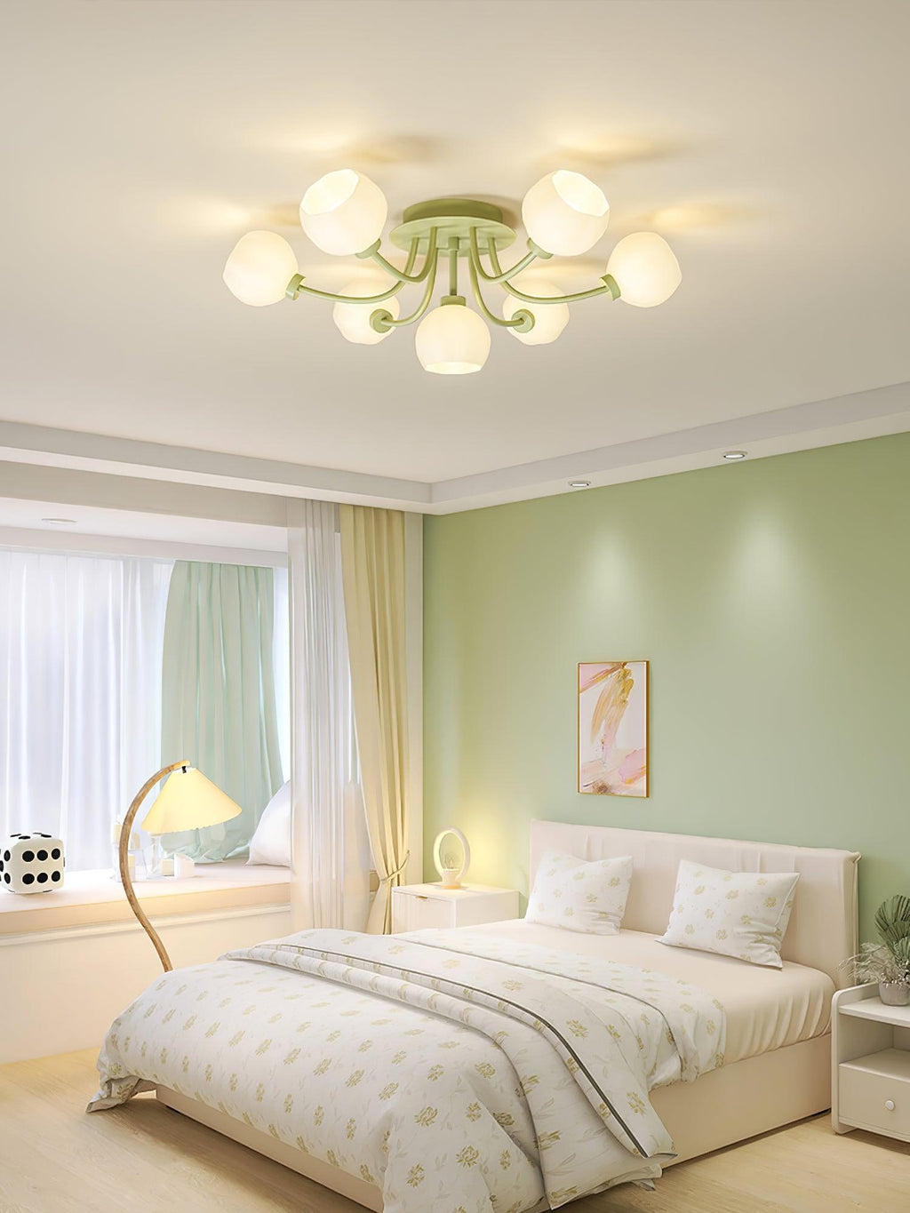 Pumpkin Matcha Ceiling Lamp by FIFTH & BEAM — product view 9