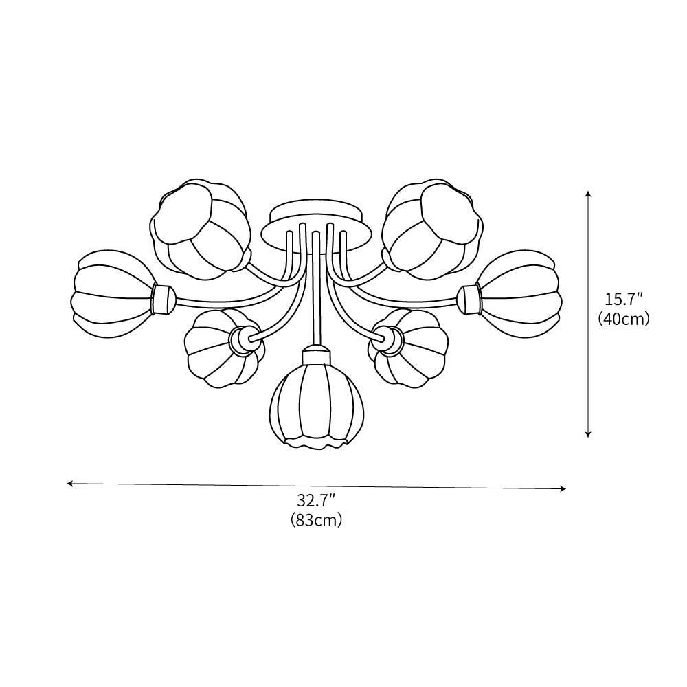 Pumpkin Matcha Ceiling Lamp by FIFTH & BEAM — product view 3