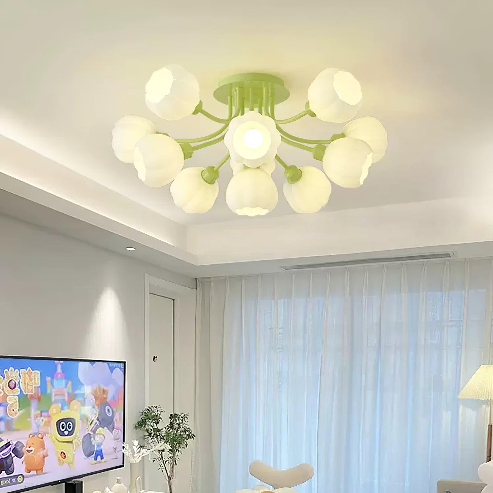 Pumpkin Matcha Ceiling Lamp by FIFTH & BEAM — product view 4