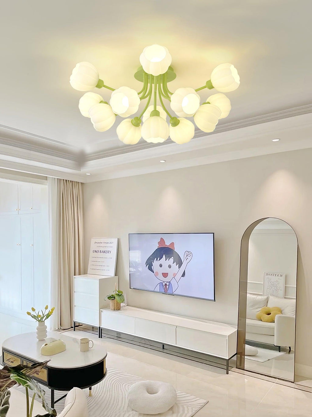 Pumpkin Matcha Ceiling Lamp by FIFTH & BEAM — product view 6