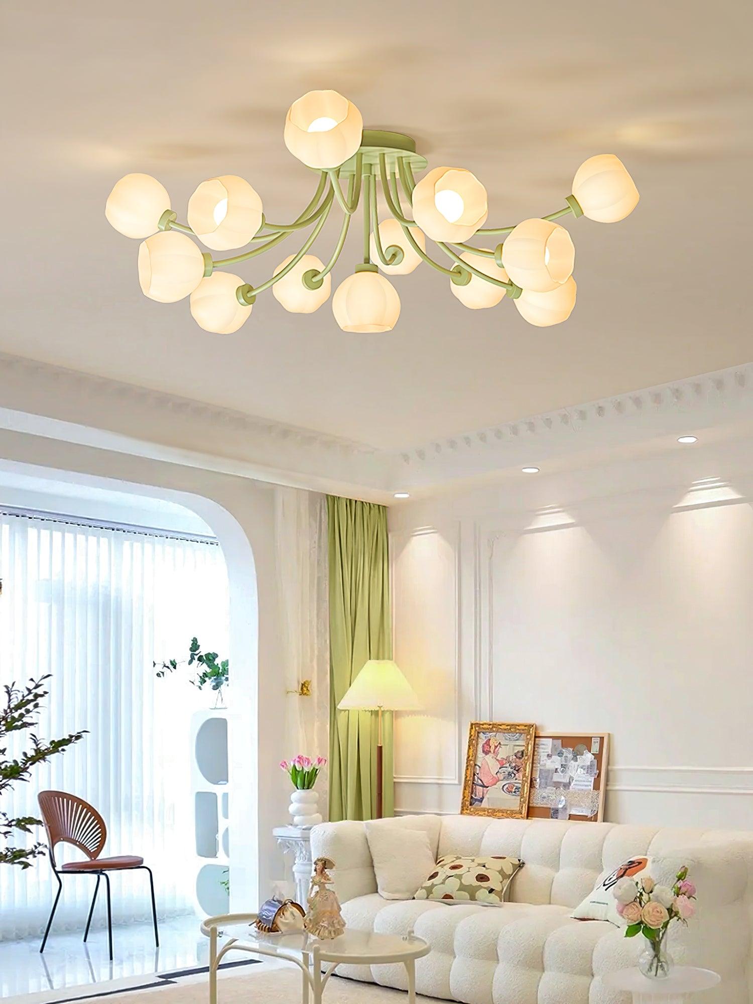 Pumpkin Matcha Ceiling Lamp by FIFTH & BEAM — product view 7